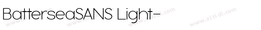 BatterseaSANS Light字体转换
